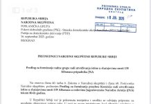 Kërkesë-Propozimi për themelimin e një Komisioni të posaçëm, për të zbardhur rastet e vdekjeve të 135 ushtarëve shqiptarë në radhët e Armatës Popullore të Jugosllavisë gjatë viteve 1980-ta