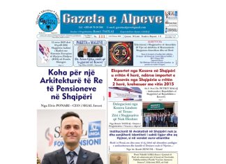 Faqja e parë e “Gazeta e Alpeve”. Nr. 111, Dt. 1-16 Nëntor 2025