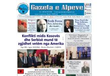 Faqja e parë e “Gazeta e Alpeve”, Nr. 112, dt. 16-30 Nëntor 2025
