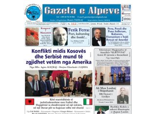 Faqja e parë e “Gazeta e Alpeve”, Nr. 112, dt. 16-30 Nëntor 2025