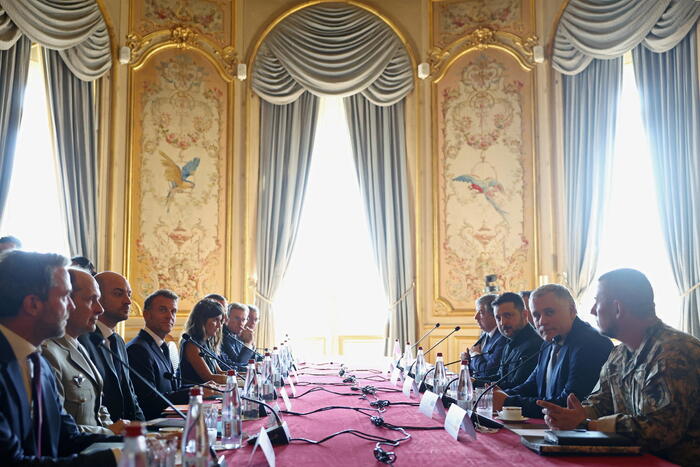 French President Macron meets Ukraine's President Zelensky in Paris